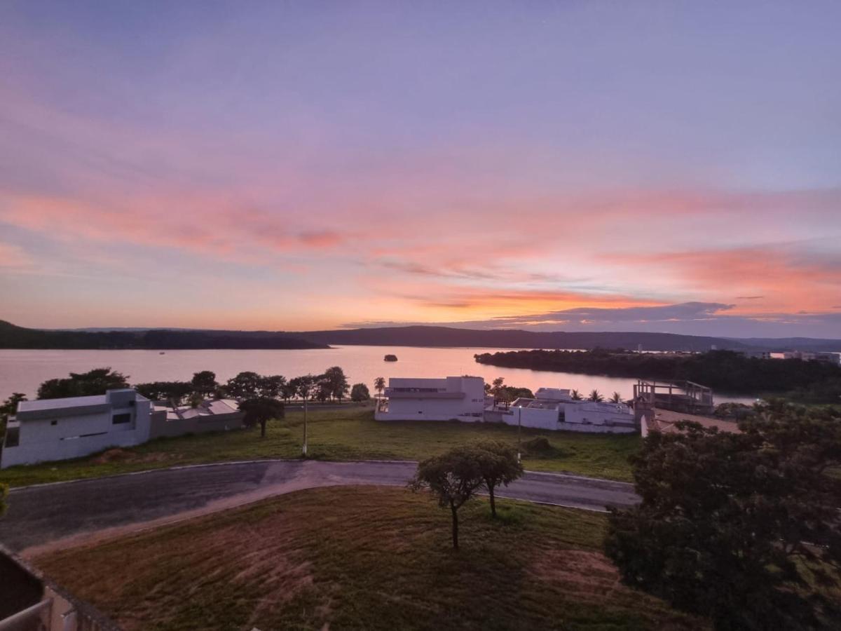 Enseada Nautico Apart Flat I Vista Para O Lago Corumba Caldas Novas Luaran gambar