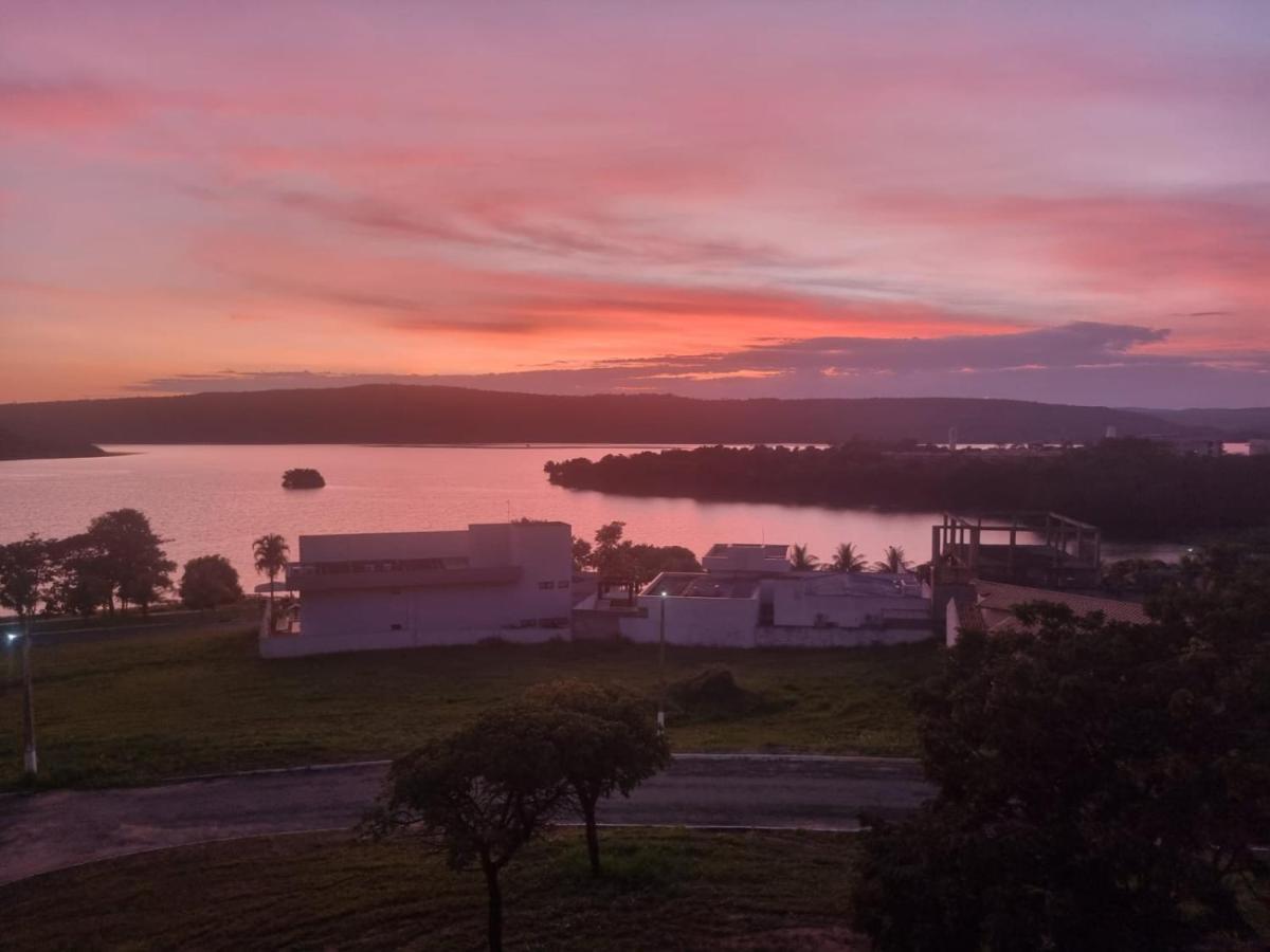 Enseada Nautico Apart Flat I Vista Para O Lago Corumba Caldas Novas Luaran gambar